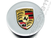 Wheel Cap Mirror finish with Gold Crest for Porsche